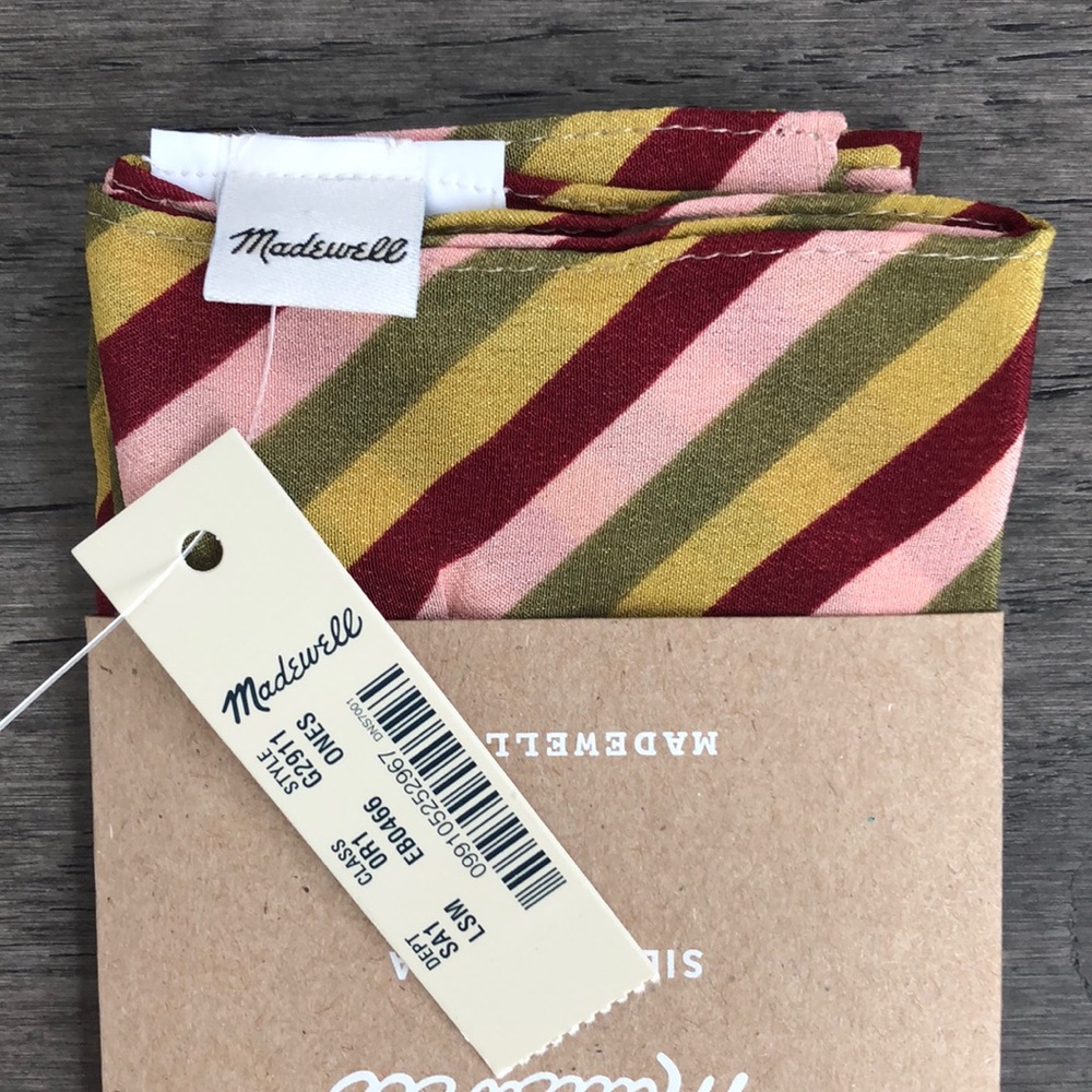Madewell silk stripes multicolored banana - Picture 4 of 8
